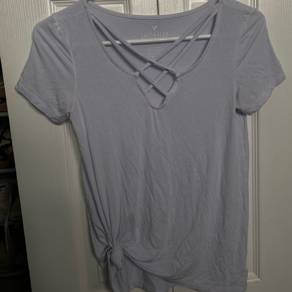 American Eagle Light Purple soft & sexy t shirt